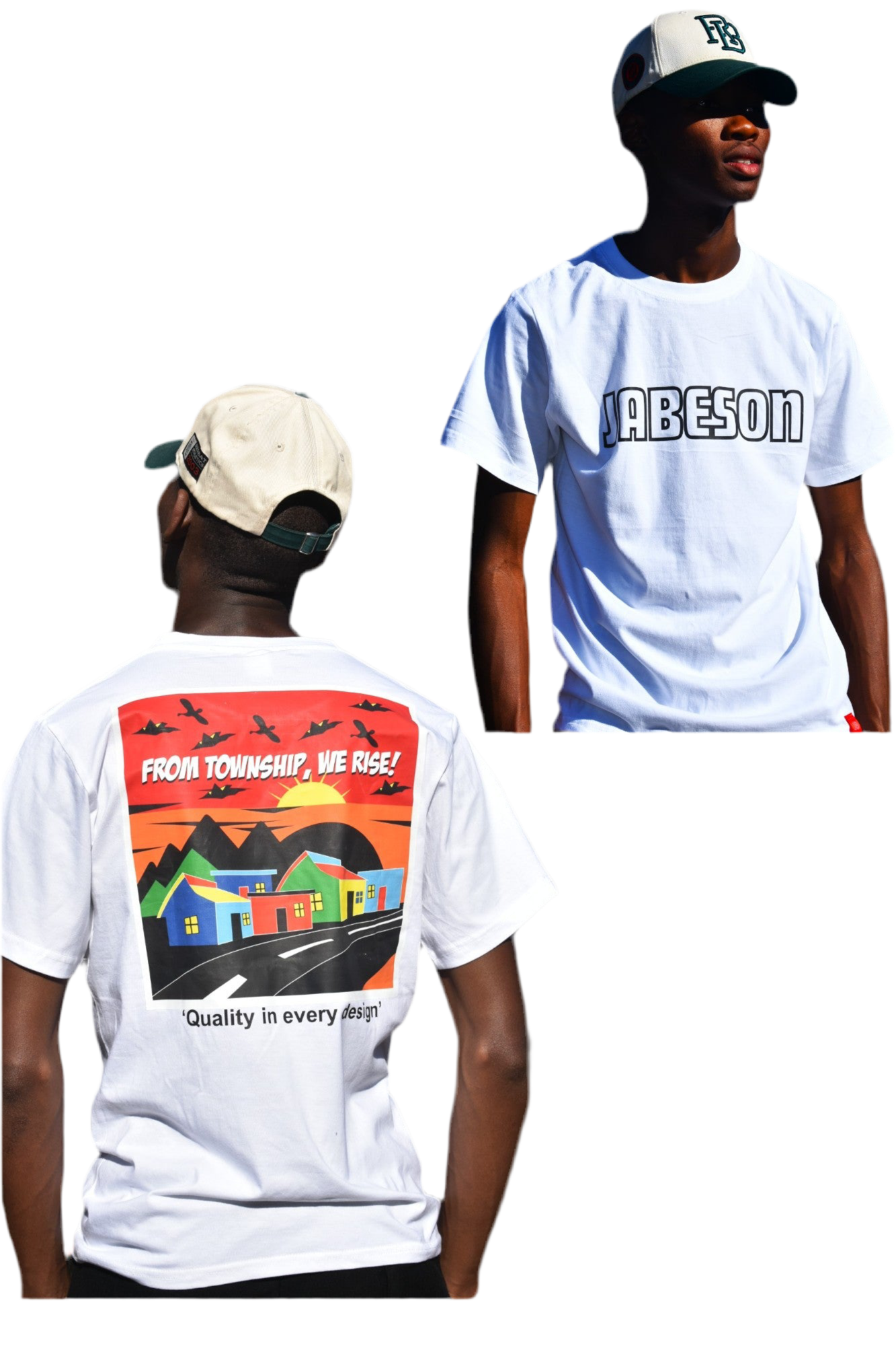 JB WE RISE TEE - BLACK, WHITE